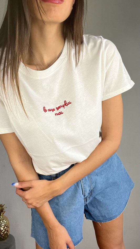 T-shirt Le Cose Semplici Mai
