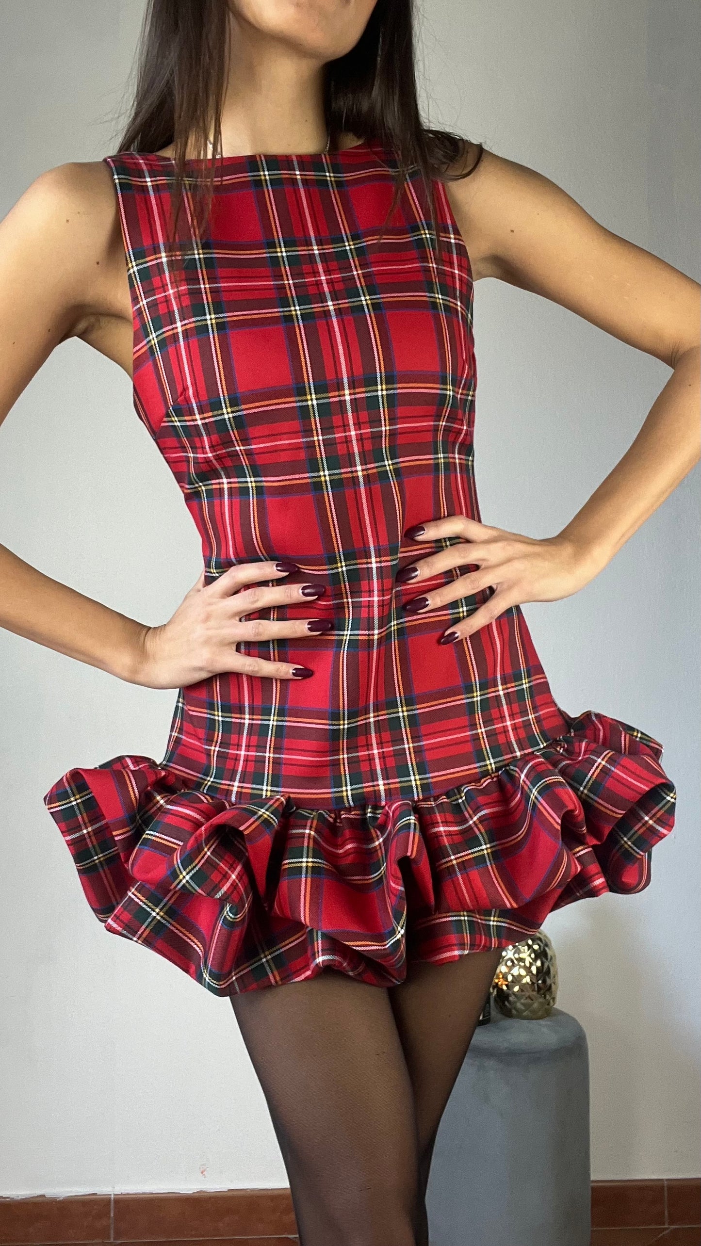 Abito Tartan Like a Doll