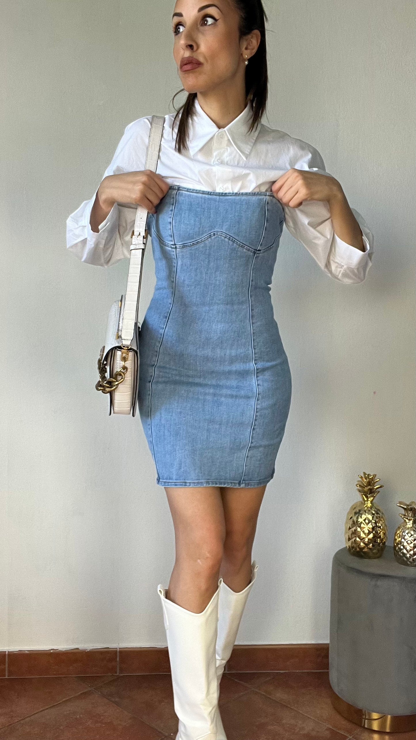 Vestito Mini Denim