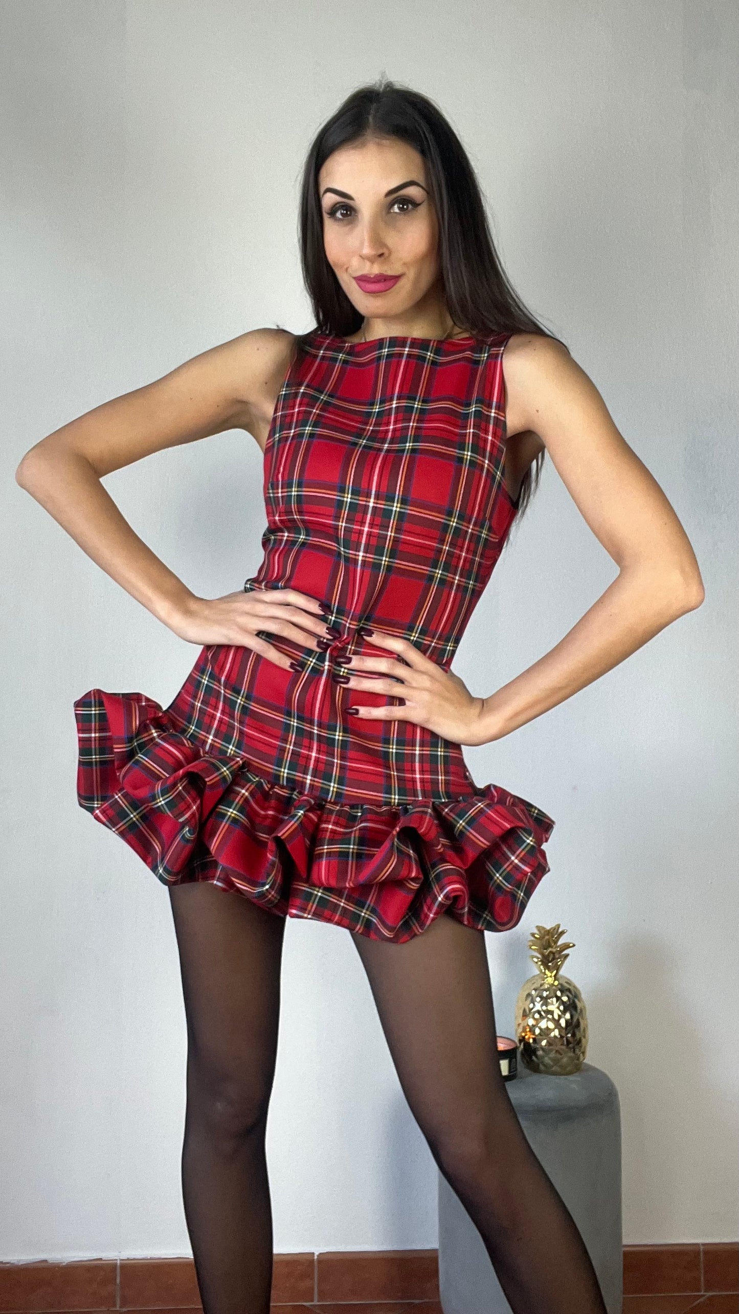 Abito Tartan Like a Doll