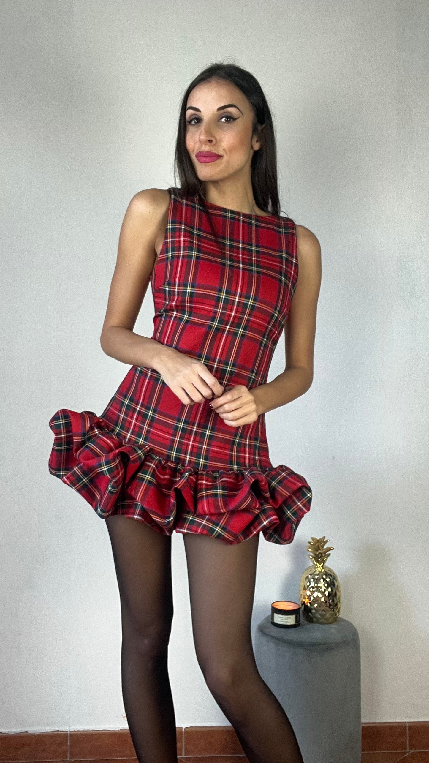 Abito Tartan Like a Doll